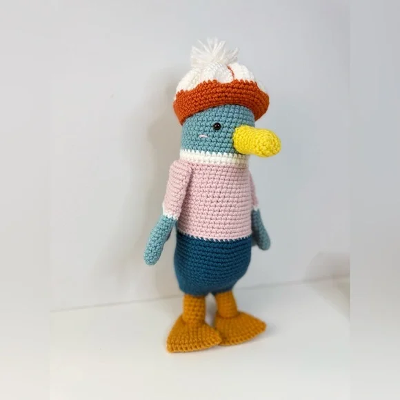 Stuart The Duck Crochet Bird Amigurumi - Picture 3 of 13